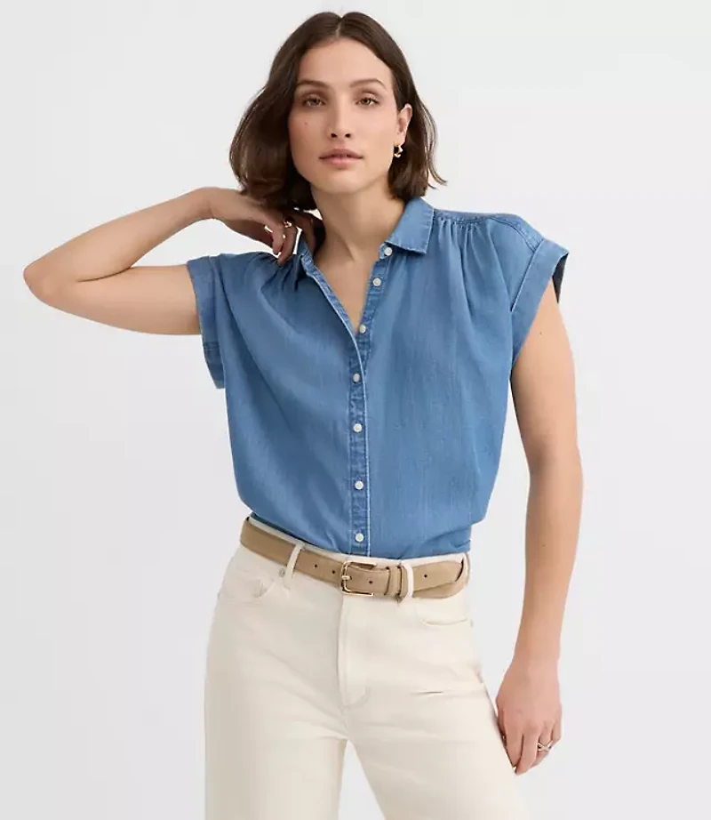 Chambray Dolman Shirt