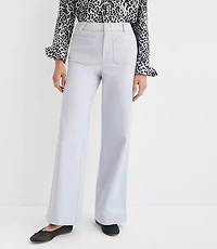 Curvy Palmer Wide Leg Pants Twill