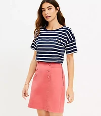 Petite Twill Sailor Skirt