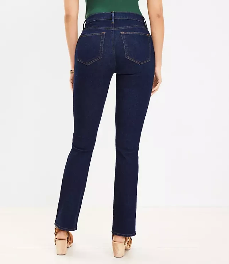 Curvy Mid Rise Boot Jeans Dark Rinse