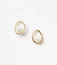 Pearlized Stud Earrings