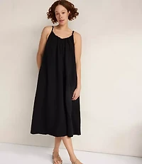 Haven Well Within Textured Cotton Gauze Flowy Midi Dress