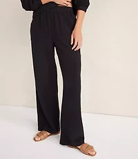 Haven Well Within Textured Cotton Gauze Pants