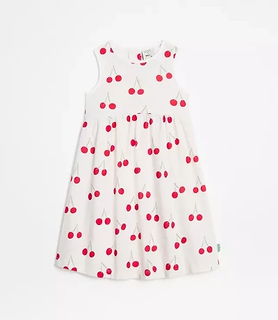 LOFT x Mon Coeur Recycled Cotton Cherry Tank Dress