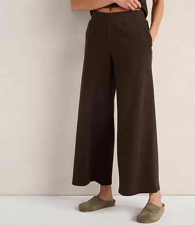 Haven Well Within Organic Cotton Rib Knit Wide Leg Pants