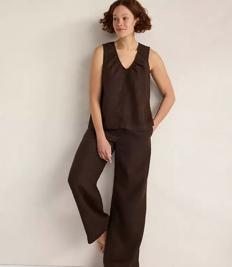 Haven Well Within Linen Wide Leg Drawstring Pants