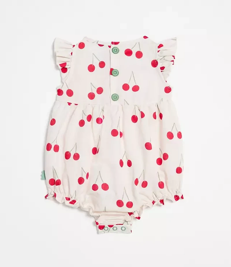 LOFT x Mon Coeur Linen Cherry Romper