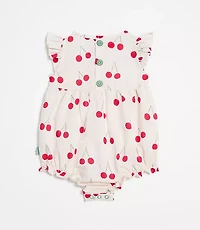 LOFT x Mon Coeur Linen Cherry Romper