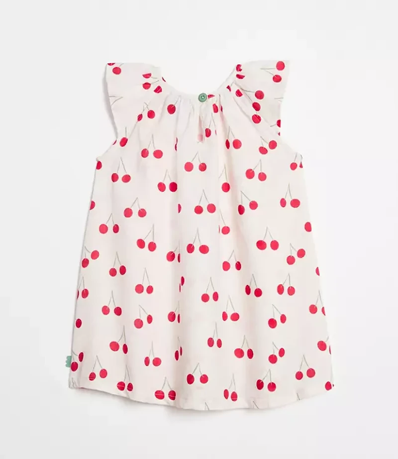 LOFT x Mon Coeur Linen Cherry Dress