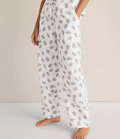 Haven Well Within Organic Cotton Gauze Tossed Fern Pajama Pants
