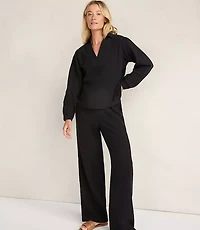Haven Well Within Textured Cotton Gauze Collared Top