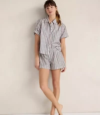 Haven Well Within Organic Cotton Poplin Iris Stripe Pajama Top