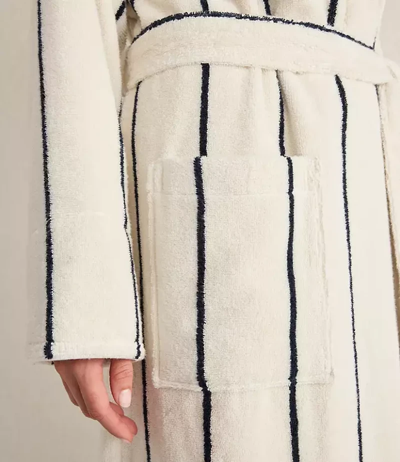 Haven Well Within Plush Terry Striped Robe + Tote Set