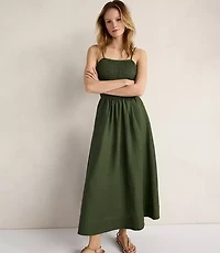 Haven Well Within Organic Cotton Linen Strappy Midi Dress