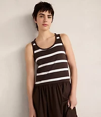 Haven Well Within Organic Cotton Stripe Midi Dress