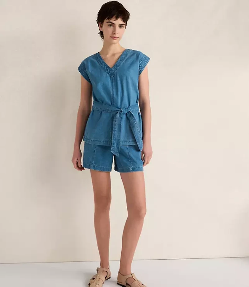 Haven Well Within Organic Cotton Denim Shorts