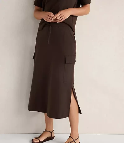 Haven Well Within Organic Cotton Interlock Cargo Skirt