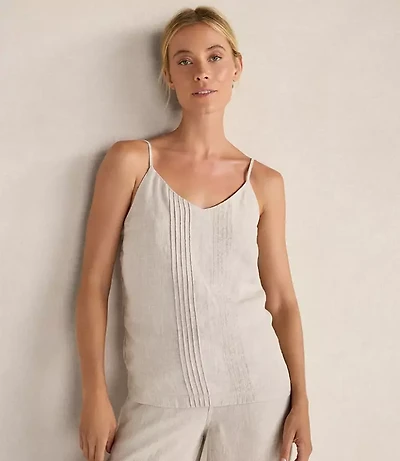 Haven Well Within Linen Pintuck Cami