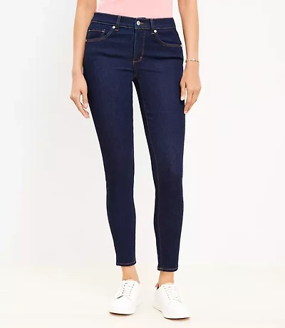Tall Curvy Mid Rise Skinny Jeans Dark Rinse