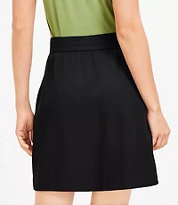 Patch Pocket Mini Shift Skirt