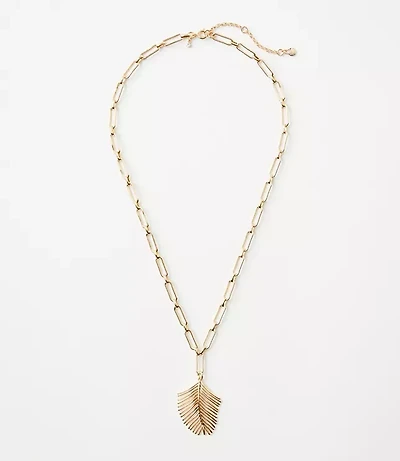 Palm Leaf Necklace