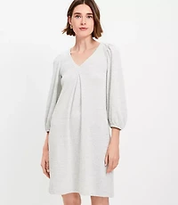 Stripe Textured Pleated Mini Dress