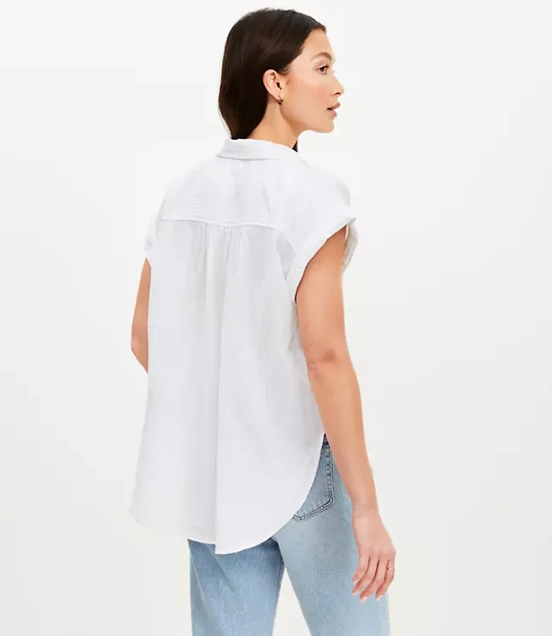 Crinkle Dolman Shirt