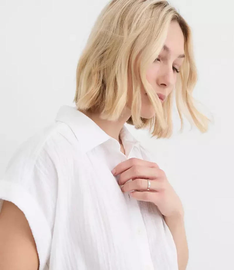 Crinkle Dolman Shirt