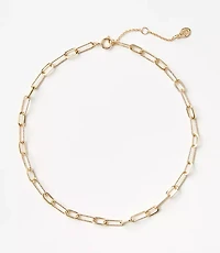 Textured Chain Link Necklace