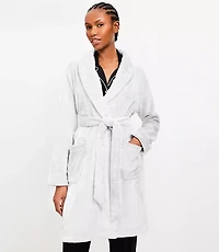 Cozy Faux Fur Pocket Robe