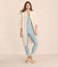 Lou & Grey Cable Maxi Open Cardigan