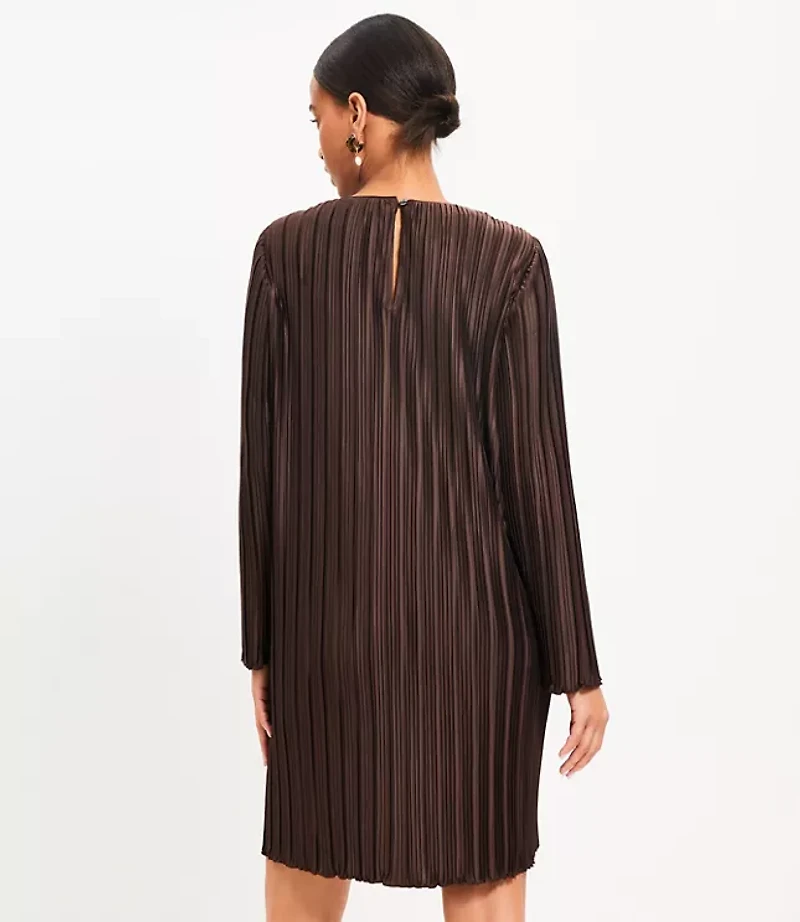 Petite Pleated Jersey Mini Dress