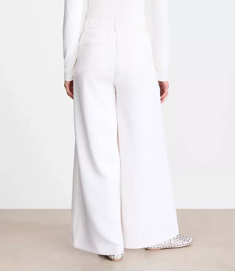 LOFT Versa Crepe Drape Palazzo Pant