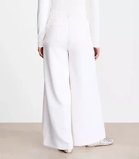 LOFT Versa Crepe Drape Palazzo Pant