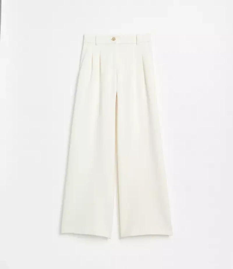 LOFT Versa Crepe Drape Palazzo Pant