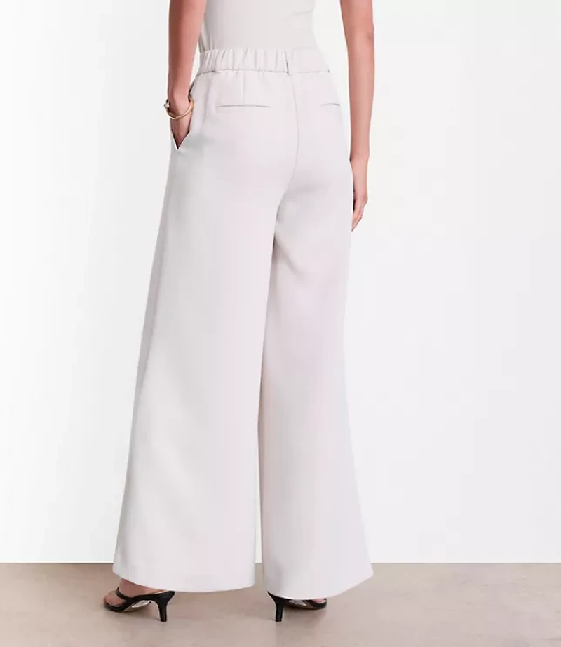 LOFT Versa Crepe Drape Palazzo Pant