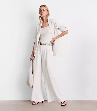 LOFT Versa Crepe Drape Palazzo Pant