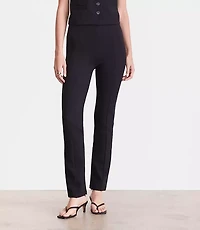 LOFT Versa Ponte Deluxe Split Hem Slim Pants