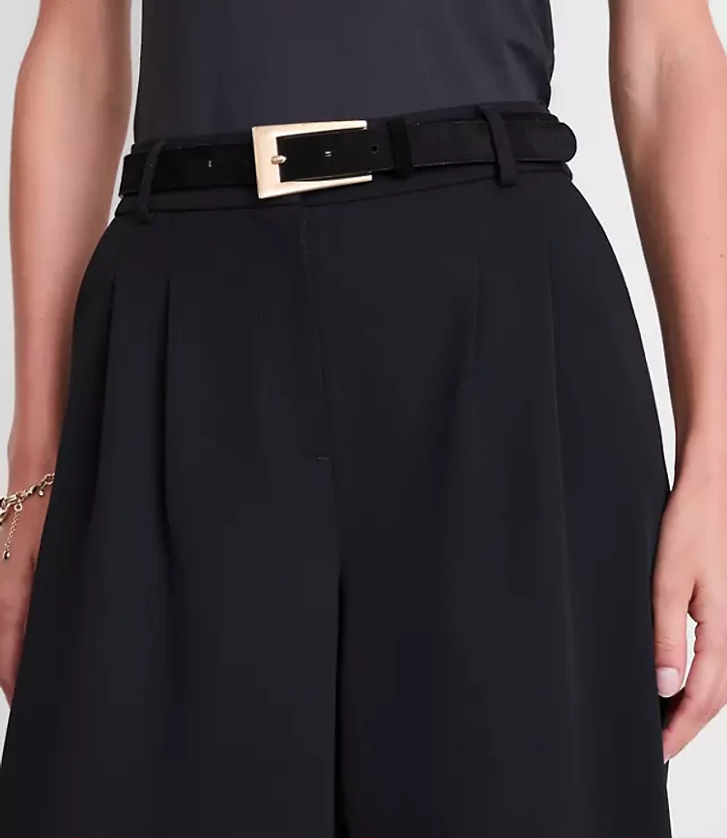 LOFT Versa Crepe Drape Palazzo Pant
