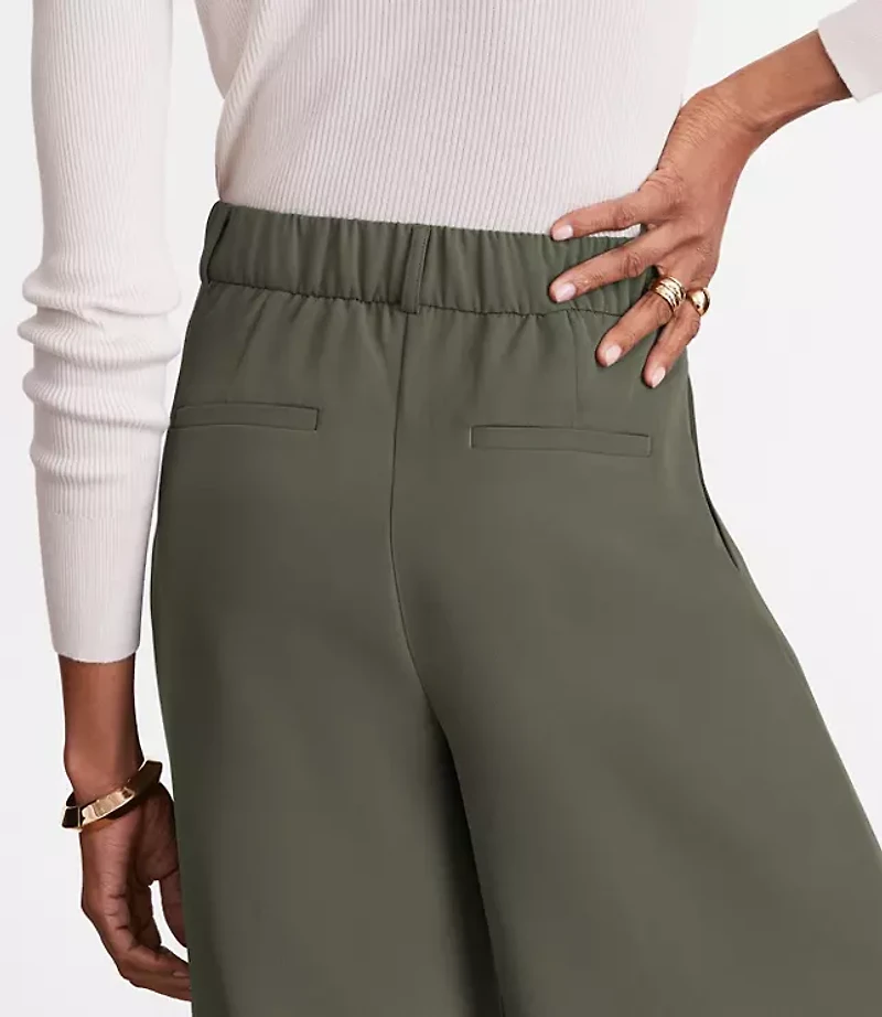 LOFT Versa Crepe Drape Palazzo Pant