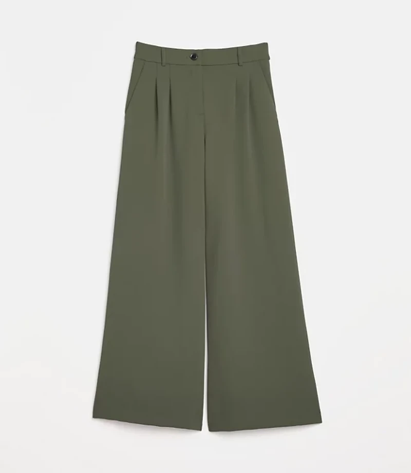 LOFT Versa Crepe Drape Palazzo Pant