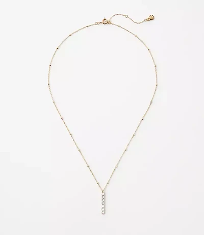 Demi Fine Sparkle Vertical Bar Necklace