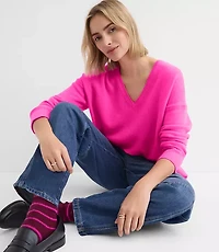 Relaxed V-Neck Cashmere Sweater