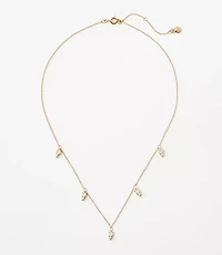 Demi Fine Sparkle Scattered Drop Necklace