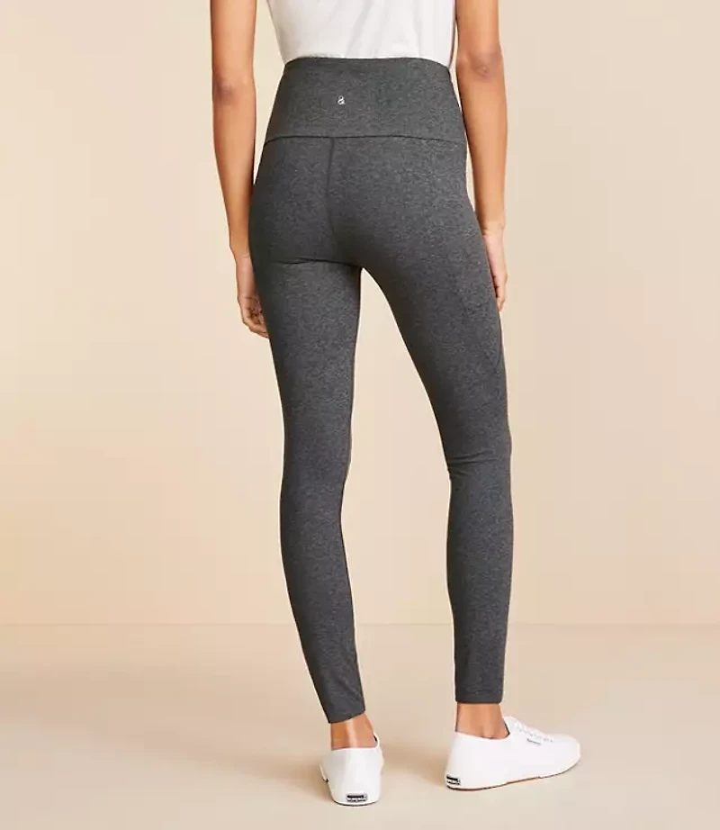 Petite Lou & Grey Heathered Luvstretch Side Pocket 7/8 Leggings