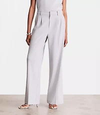 LOFT Versa Seasonless Stretch Double Pleat Wide Leg Pants