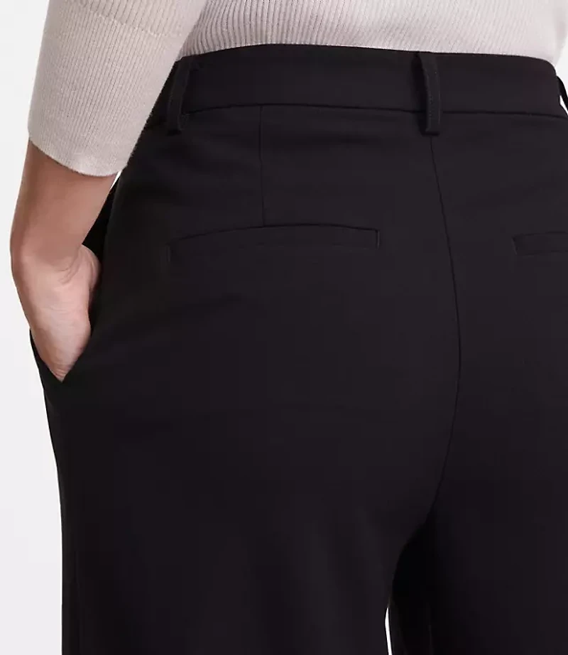 LOFT Versa Seasonless Stretch Double Pleat Wide Leg Pants