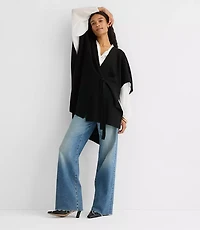 Tie Knit Wrap