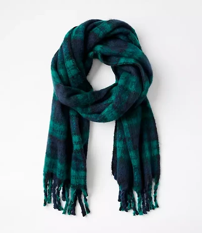Plaid Blanket Scarf