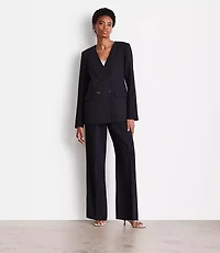 LOFT Versa Crepe Drape Collarless Blazer